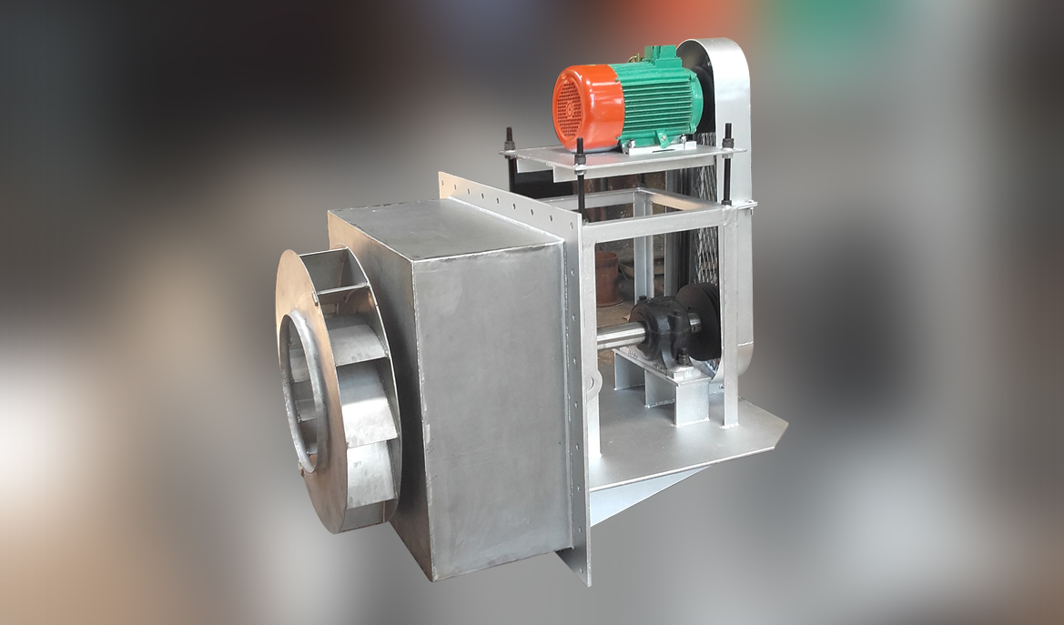 Belt-driven plug fan
